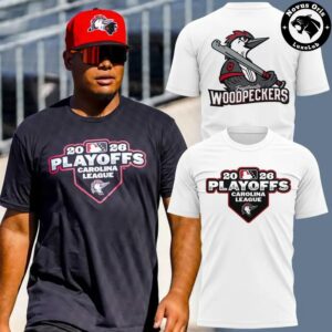 Fayetteville Woodpeckers 2026 Playoffs Carolina League T Shirt 2