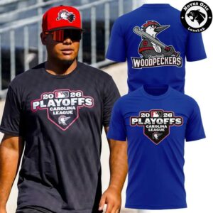 Fayetteville Woodpeckers 2026 Playoffs Carolina League T Shirt 3