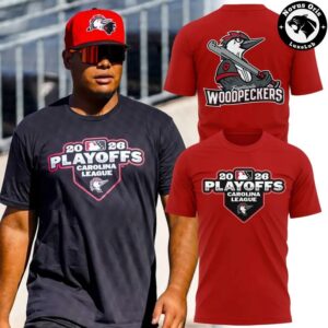 Fayetteville Woodpeckers 2026 Playoffs Carolina League T Shirt 4