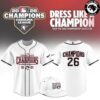 Fayetteville Woodpeckers Carolina League Champions 2026 Baseball Jersey