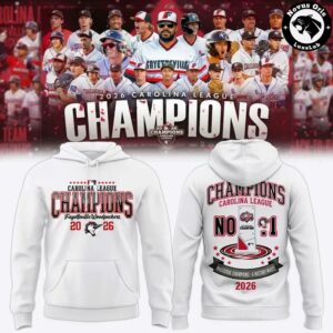Fayetteville Woodpeckers Carolina League Champions 2026 Hoodie 3