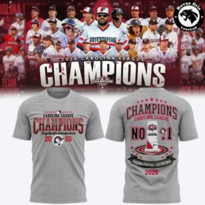 Fayetteville Woodpeckers Carolina League Champions 2026 T Shirt 5