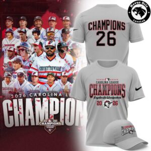 Fayetteville Woodpeckers Carolina League Champions 2026 T Shirt 6