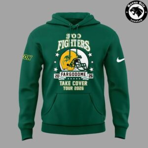 Foo Fighters x North Dakota State Bison Take Cover Tour 2026 Hoodie 3