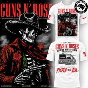Guns N Roses Globe Life Field 2026 Tour Graphic T Shirt 2