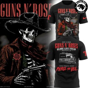 Guns N Roses Globe Life Field 2026 Tour Graphic T Shirt 3