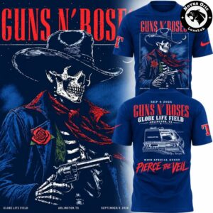 Guns N Roses Globe Life Field 2026 Tour Graphic T Shirt 4