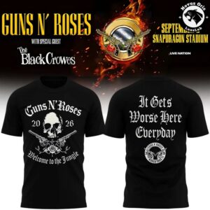 Guns N Roses San Diego Snapdragon Stadium The Black Crowes 2026 T Shirt 3
