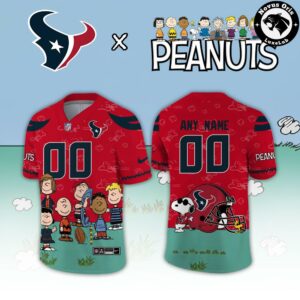 Houston Texans x Peanuts Snoopy 2026 Custom Limited Football Jersey 2