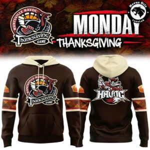 Huntsville Havoc Thanksgiving Game 2026 Brown Pullover Hoodie