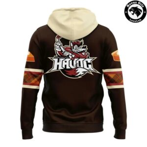 Huntsville Havoc Thanksgiving Game 2026 Brown Pullover Hoodie 3