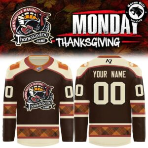 Huntsville Havoc Thanksgiving Game 2026 Custom Hockey Jersey 1