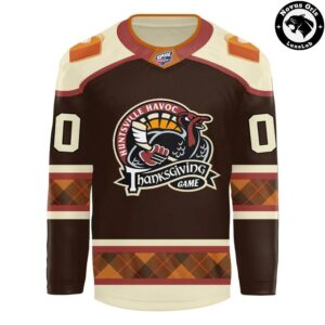 Huntsville Havoc Thanksgiving Game 2026 Custom Hockey Jersey 2