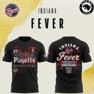 Indiana Fever 2026 WNBA Playoffs Eastern Conference Graphic T Shirt 5