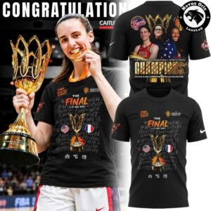 Indiana Fever Caitlin Clark 2026 FIBA World Cup Champions T Shirt 2