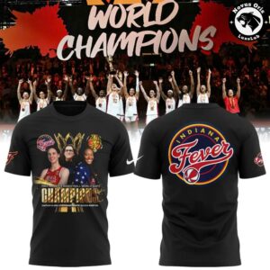 Indiana Fever Caitlin Clark 2026 FIBA World Cup Champions T Shirt 3