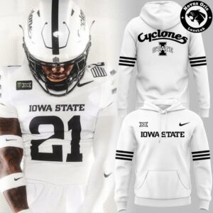 Iowa State Cyclones 2026 Icy Whites Uniform White Pullover Hoodie 1