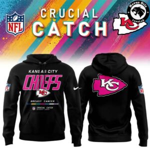 Kansas City Chiefs 2026 Crucial Catch Intercept Cancer Pullover Hoodie 3