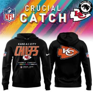 Kansas City Chiefs 2026 Crucial Catch Intercept Cancer Pullover Hoodie 6