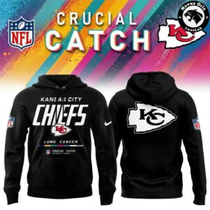Kansas City Chiefs 2026 Crucial Catch Intercept Cancer Pullover Hoodie 7