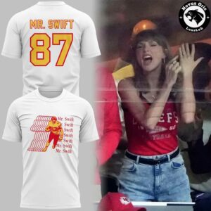 Kansas City Chiefs Mr Swift 87 White Graphic T-Shirt