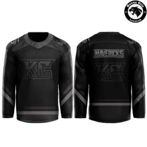 Kansas City Mavericks Blackout Black Friday Hockey Jersey 2