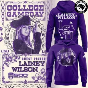 LSU Tigers Football x Lainey Wilson College GameDay 2026 Hoodie