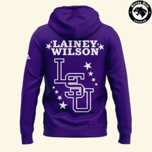 LSU Tigers Football x Lainey Wilson College GameDay 2026 Hoodie 3