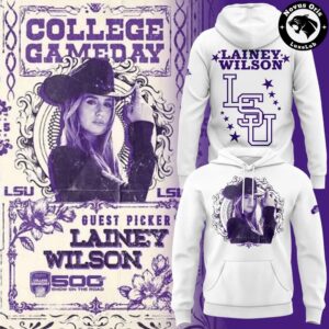 LSU Tigers Football x Lainey Wilson College GameDay 2026 Hoodie 4