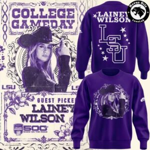 LSU Tigers Football x Lainey Wilson College GameDay 2026 Sweatshirt