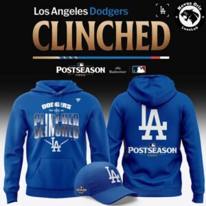 Los Angeles Dodgers 2026 Postseason Clinched Royal Blue Hoodie