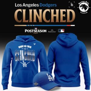 Los Angeles Dodgers 2026 Postseason Clinched Royal Blue Hoodie 2