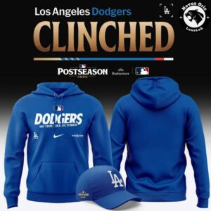 Los Angeles Dodgers 2026 Postseason Clinched Royal Blue Hoodie 4