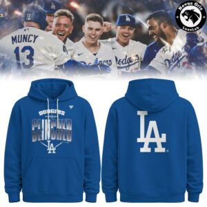 Los Angeles Dodgers 2026 Postseason Clinched Royal Blue Hoodie 5