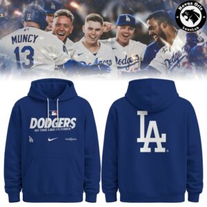 Los Angeles Dodgers 2026 Postseason Clinched Royal Blue Hoodie 6