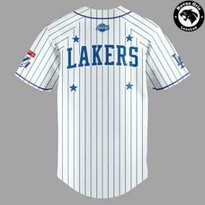 Los Angeles Lakers x Dodgers Lakers Night 2026 Baseball Jersey 3