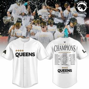 Los Angeles Queens WPBL 2026 Inaugural Champions Baseball Jersey