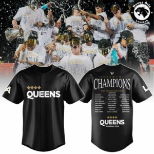 Los Angeles Queens WPBL 2026 Inaugural Champions Baseball Jersey 2