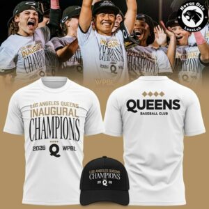 Los Angeles Queens WPBL 2026 Inaugural Champions Graphic T Shirt 2