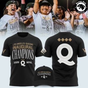 Los Angeles Queens WPBL 2026 Inaugural Champions Graphic T Shirt 3