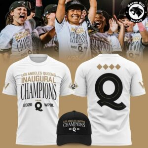 Los Angeles Queens WPBL 2026 Inaugural Champions Graphic T Shirt 4