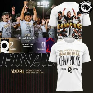 Los Angeles Queens WPBL 2026 Inaugural Champions Graphic T Shirt 8