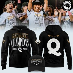 Los Angeles Queens WPBL 2026 Inaugural Champions Pullover Hoodie 3