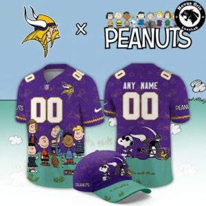 Minnesota Vikings x Peanuts Snoopy 2026 Custom Limited Football Jersey