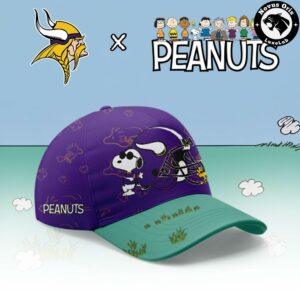 Minnesota Vikings x Peanuts Snoopy 2026 Custom Limited Football Jersey 3