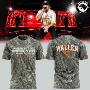 Morgan Wallen Tennessee vs Texas Game Day 2026 Camo T-Shirt