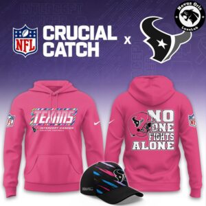 NFL 2026 Crucial Catch No One Fights Alone Pink Pink Hoodie 15