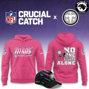 NFL 2026 Crucial Catch No One Fights Alone Pink Pink Hoodie 20