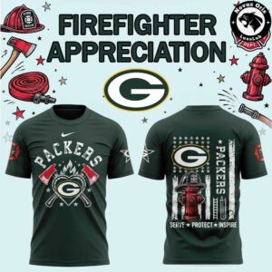 NFL Firefighter Appreciation 2026 Graphic T Shirt 1