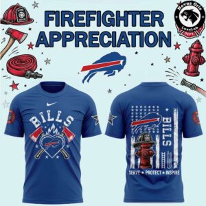 NFL Firefighter Appreciation 2026 Graphic T Shirt 3